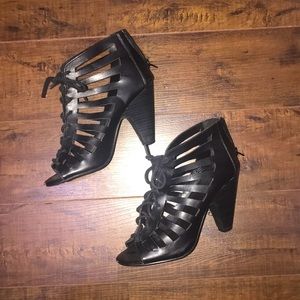 Badass Strappy Leather Heels